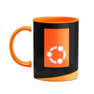 Imagem de Caneca Linux B-Orange Dark - Ubuntu 2022