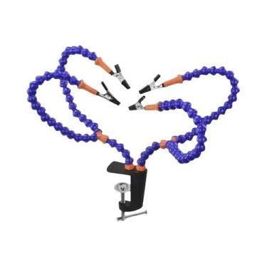 Imagem de Braçadeira De Mesa De Plástico Ajustável, Suporte Para Ferro De Solda,