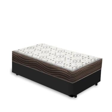Imagem de Cama Box + Colchão Solteiro ISO 150 D45  - Ortobom - 88x188x53cm - Preto 