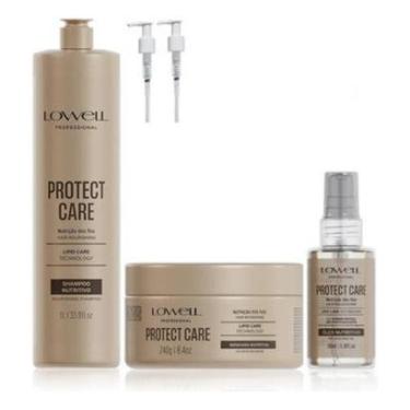 Imagem de 4629LW-Kit Protect Care LOWEL – Shamp1l+masc240ml+óleo30ml-Feminino