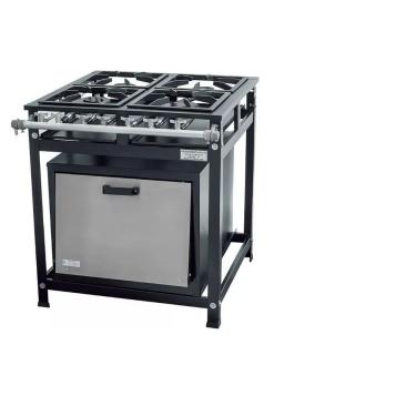 Imagem de Fogão Industrial 4 Bocas 30x30 P5 com Forno Leona 