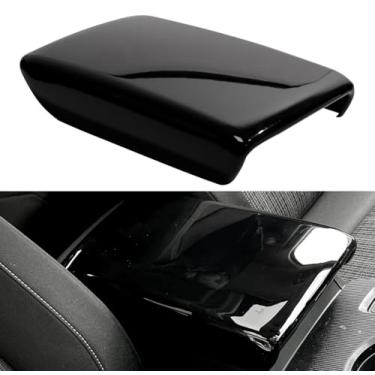 Imagem de YINGTUU para Honda Civic 11ª geração 2022 2023 2024 2025 acessórios interior do carro console central caixa protetora capa protetora preto brilhante