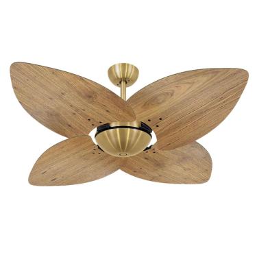 Imagem de Ventilador de Teto Volare Dourado Dunamis Rádica Freijó 110V