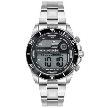 Imagem de Mondaine Relógio Masculino Prata Digital Com Alarme Cronógrafo