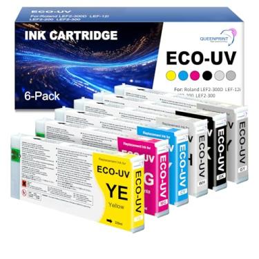 Imagem de QUEENPRINT High speed printing Cartucho de tinta EUV2 para Roland ECO-UV versão 2 compatível com impressoras Roland LEF e LEC Series EUV EUV2