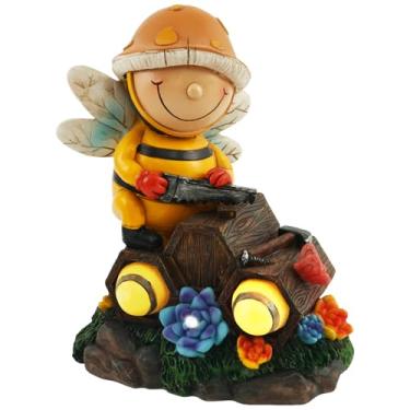 Imagem de Estátuas solares de jardim ao ar livre, tartaruga, estátua solar, luz de resina sintética, lâmpadas de estatueta ao ar livre, autocarregáveis, luzes solares de jardim, drenável, estátua decorativa