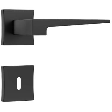 Imagem de Fechadura Classic Polaris 3200 com Roseta Quadrada para Interior Black - 40752 - STAM