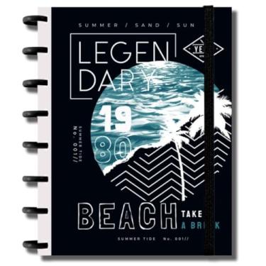 Imagem de Caderno Capa Dura Com Discos 10 Matérias 160 Folhas Pautadas De Tamanho A4-27,5 * 20 CM (1980)