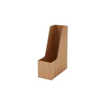 Imagem de Organizador de arquivos de mesa Suporte vertical para pasta de arquivo ou organizador produtos escritório, arquivos revistas, blocos notas e livros(Natural)