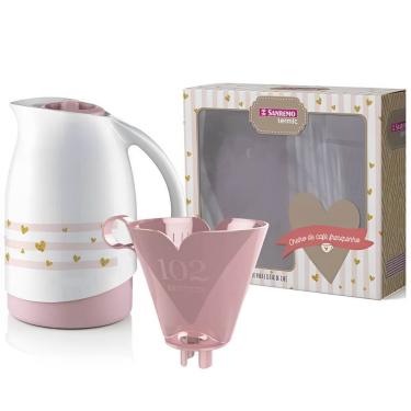 Imagem de Conjunto De Bule 700ml + Suporte Para Filtro De Café 102 Branco - Sr1011-61 - Sanremo