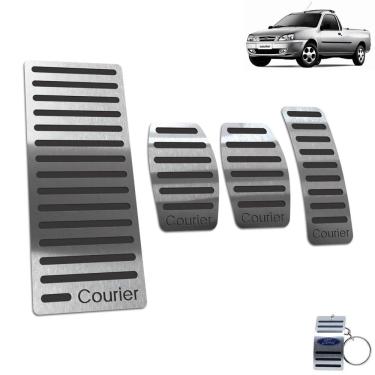Imagem de Descanso de Pé + Pedaleira Ford Courier 1997 a 2013 Preto