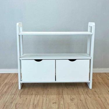 Imagem de Aparador de Madeira Pinus Linea de 3 Prateleiras Ample com 2 Gavetas B