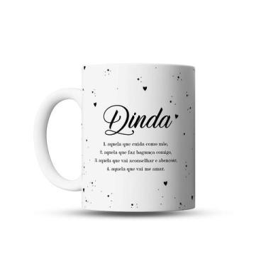 Imagem de Caneca de Porcelana Significado Dinda - Alta Qualidade, 325 ml - Ateli