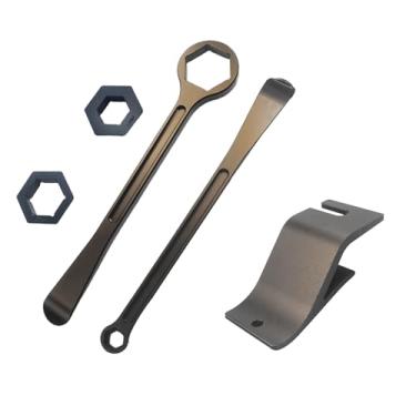 Imagem de Kit de ferramentas de ferro para pneu de motocicleta, alavancas Raceline, chave sextavada, chave inglesa, mudança de pneu 10 mm, 13 mm, 32 mm, 27 mm, 22 mm, 0,87 polegadas, 1,06 polegadas, 0,51