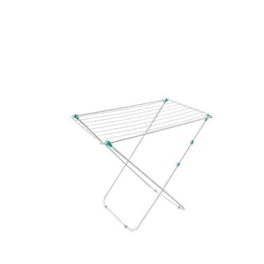 Imagem de Varal de piso de aço inoxidável reforçado com abas dobráveis portáteis para apartamento de vestuário portátil grande interior e exterior(Sem Abas)