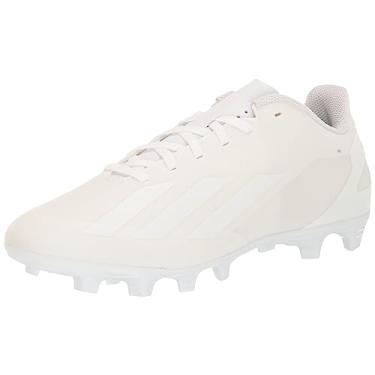 Imagem de adidas Tênis unissex adulto X Crazyfast.4 Firm Ground, Branco/Branco., 37 BR