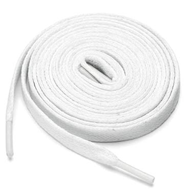 Imagem de uxcell 2 pares de botas de couro de algodão encerado sapatos casuais sem cadarço para homens e mulheres, Branco, 180cm / 70.86"