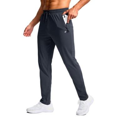 Imagem de Calça de moletom masculina Pudolla Tall, cinza escuro, com bolsos com 