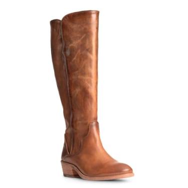 Imagem de Frye Bota feminina cano alto Carson Piping, Panturrilha estendida caramelo, 6