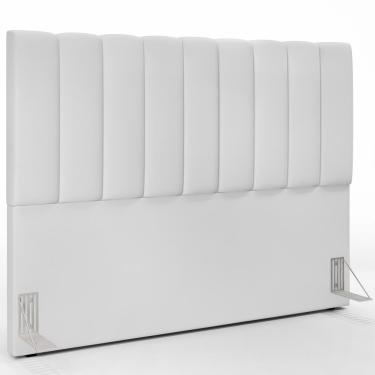 Imagem de Cabeceira Cama Box Casal King 195 cm Dália W01 Facto Branco - Lyam Decor