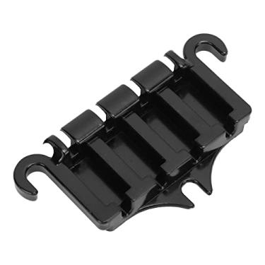 Imagem de Mingzhe PONTE DE BAIXO ELÉTRICA 4 CORDAS PONTE DE METAL TAILPIETES PEÇAS DE REPOSIÇÃO DE GUITARRA COM PARAFUSOS PARA ENTUSIASTAS DE MÚSICA (Preto)