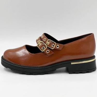 Imagem de Sapato Piccadilly Boneca Tratorado em Verniz Feminino-Feminino