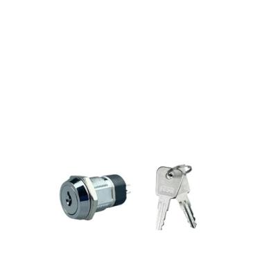 Imagem de KERE Conjuntos 5/10/20 2P 4P Potência Eletrônica 12/16/19 mm Chave de Metal Liga de Zinco 102/135/1203/2801(S1901(2NO-2NC), 5 conjuntos)