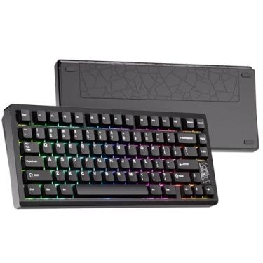 Imagem de Teclado para jogos Chilkey Slice75 HE: teclado magnético de alumínio com efeito Hall de 75% com interruptor WS Flux HE Clacky, gatilho rápido, sondagem de 8K, teclado personalizado RGB por tecla para