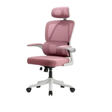 Imagem de Cadeira Ergonômica Escritório Gamer Estudo Adaptação da cintura Preto/Branco/Cinza/Rosa, Até 150kg(Rosa-170)