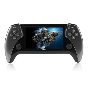 Imagem de Console de Jogos retrô, Jogo Portátil Com Tela Ips de 4,3 Polegadas, Emulador Retro de Streaming e, Bateria de 2500mAh, Console de Jogos Portátil (GRAY)
