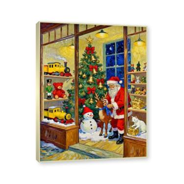 Imagem de Moldura de champanhe. Pôster de Natal de casa de fazenda, impressão de férias de núcleo de inverno, decoração de parede de Natal vintage para decoração de galeria de quarto de casa de fazenda. A76. 70