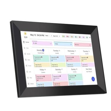 Imagem de Dpofirs Planejador de Calendário Digital Inteligente de 10,1 Polegadas e Gráfico de Tarefas, Planejador Familiar Inteligente, Tela Interativa Sensível Ao Toque, Porta-retratos Digital, (EU)