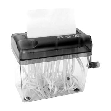 Imagem de Fragmentadora Triturador Picador de Papel Portátil com Manivela(Preto)