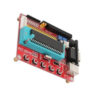 Imagem de Hyuduo Placa Microchip PIC, placa de desenvolvimento de microcontroladores PIC16F877A Placa de microchip PIC com interface RS232, computadores de placa única