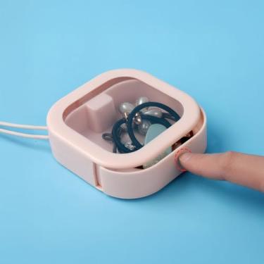 Imagem de Colher fio dental e suporte de cotonete, organizador de prendedor de cabelo, armazenamento de acessórios de cabelo, pequenos recipientes de viagem, organizadores de joias