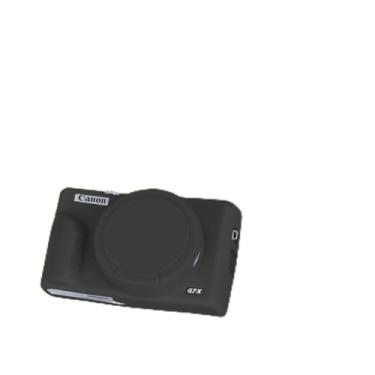 Imagem de Capa de silicone para câmera digital Powershot G7 X Mark III, preta