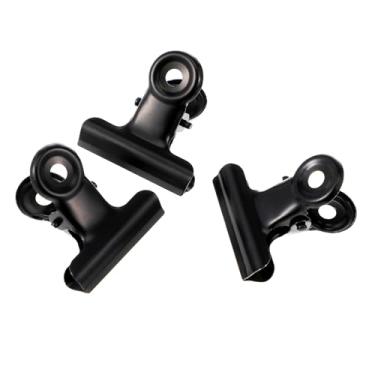 Imagem de Grampo para fichário de metal com mola forte para organização de escritório