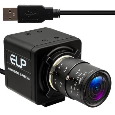 Imagem de QILOVE Câmera Zoom, 2,8-12 mm Vari-Focus 8MP Varifocal Webcam Ótica 10X com Mini Videoconferência IMX179 Webcam Plug & Play Câmeras USB para Câmera Windows Linux Raspberry Pi