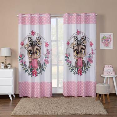 Imagem de Cortina Infantil Estampada Blackout 2,80X 2,20 para Quarto, Criança, B