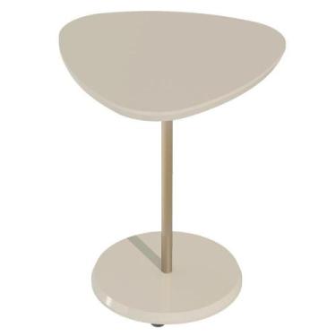 Imagem de Mesa Apoio Alta Mdf Para Sala De Estar 51 Cm 4695 Off White Arly - MIL