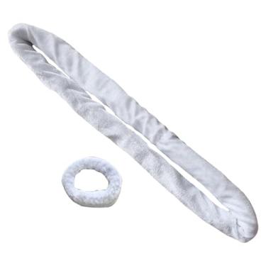 Imagem de KiBcsLic Argola de mão para fitness, equipamento prático e multifuncional com laço circular para treinamento de força e dança, Branco