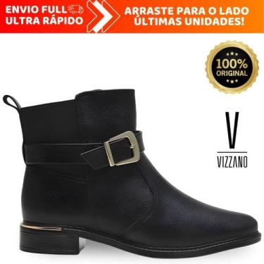Imagem de Bota Casual Feminina Chelsea Com Salto Bloco Baixo Vizzano Original, P
