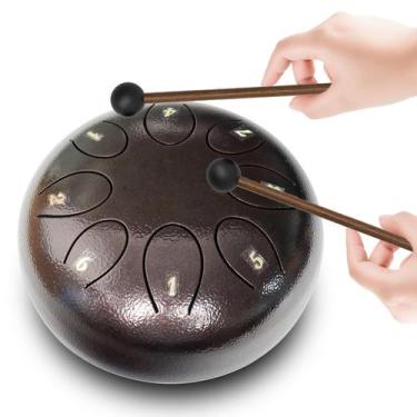 Imagem de Tambor de língua de aço REGIS de 6 polegadas e 8 notas com bolsa de co