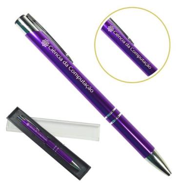 Imagem de Caneta Personalizada Coloridas Cursos Metal Profissional Ciência da Co