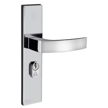 Imagem de Fechadura Entrada Espelho S40 Cromado Quadratta Curva Aliança