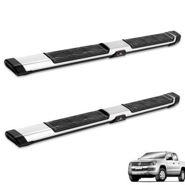 Imagem de Estribo Lateral Amarok 2010 a 2025 My Road Alumínio Cromado Keko