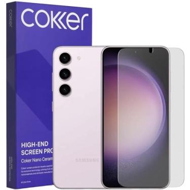Imagem de COKER [Pacote com 2 películas protetoras de tela fosca de precisão coreana para Galaxy S22/S23 película fosca inquebrável [antirreflexo e anti-arranhões] [antiimpressões digitais] para Galaxy S22/S23