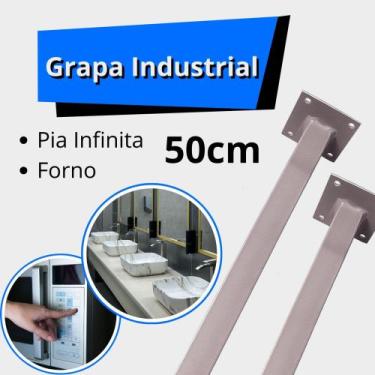 Imagem de Suporte Grapa Pra Bancada 2uni 50cm - Distrel