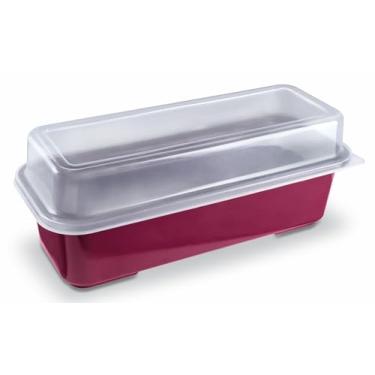 Imagem de Porta Pão Com Tampa 3,3 Lt - Bordô