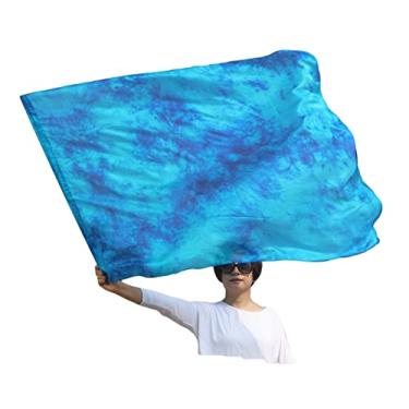 Imagem de Winged Sirenny Bandeiras flexíveis Porfetic Praise Dance Worship Flex, 127 cm Retangular Dance Ministério Streamer (Blue Moon)